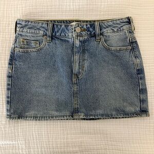 PacSun Light Blue Denim Mini Skirt